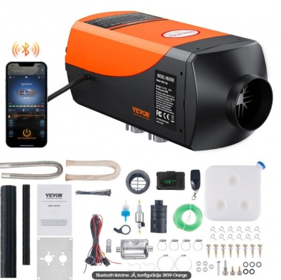 VEVOR  Bluetooth  lietotnes  vadības  dīzeļdegvielas  gaisa  sildītājs, 12 V 5–8 kW