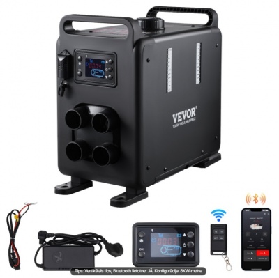 VEVOR  5-8KW  dīzeļsildītājs, 12V/24V