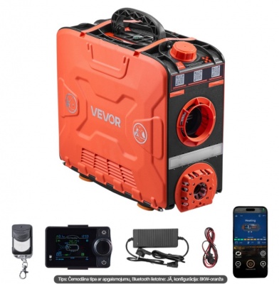 VEVOR  dīzeļdegvielas  sildītājs , 5–8 kW , DC 12 V