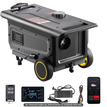 VEVOR  dīzeļsildītājs, 5–8 kW , DC 12 V/24 V  ar  Bluetooth