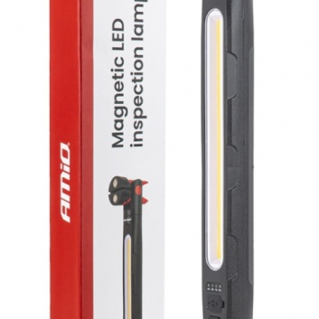 LED pārbaudes  lampa  ar  magnētu  un  skavu  4000 mAh  AMIO-05024
