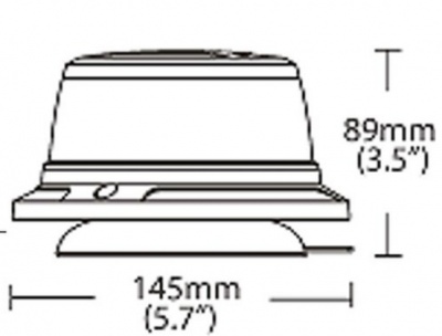 Bākuguns , zila , SMD 2835 , magnētiska , 12-24V
