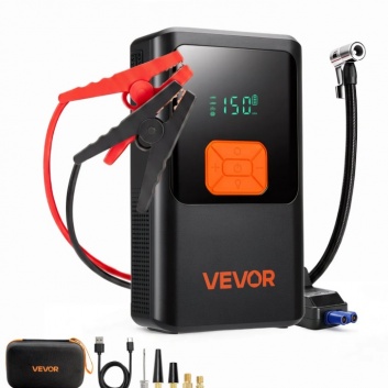VEVOR  palaišanas  ierīce  ar  gaisa  kompresoru, 4000A  9,0 l benzīna / 8,0 l dīzeļa  dzinējiem, 150 PSI