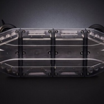 Bākuguns  panelis  40LED, 12-24V, 15 funkcijas , dūmakains , ar  tālvadības  pulti