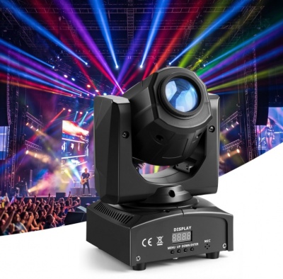 VEVOR  LED  kustīga  galvas  lampa, 30 W , RGB  skatuves  gaisma,