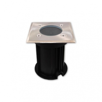 LED  GU10  kvadrātveida  iebūvējamais  bruģa  armatūra  IP66 , 230V , 100mm