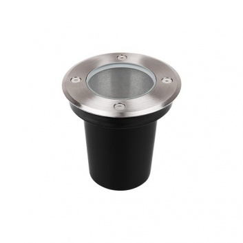 LED  GU10  apaļais  zemē  iebūvējamais  bruģa  gaismeklis  IP67 , 230V , 110mm